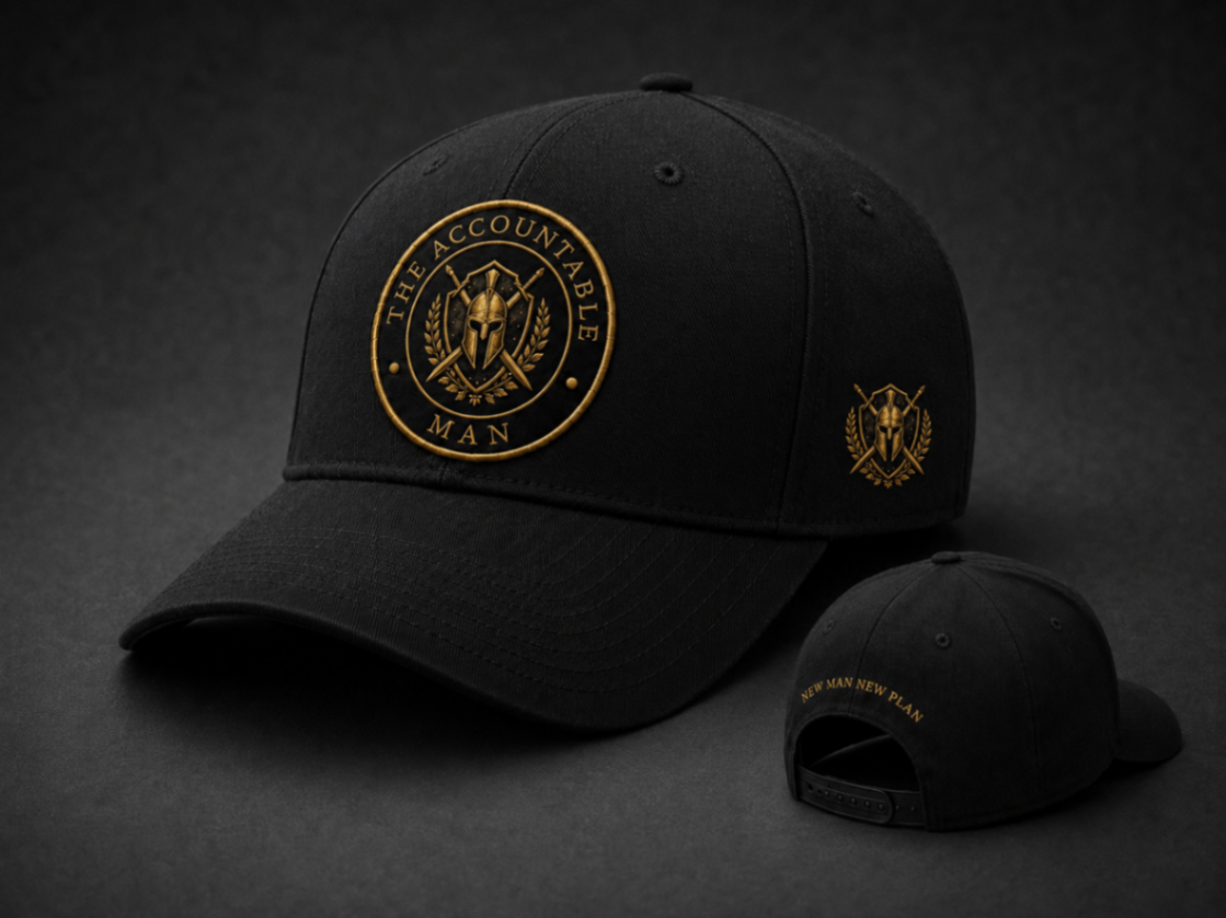 The Accountable Man Baseball Cap — front and back
